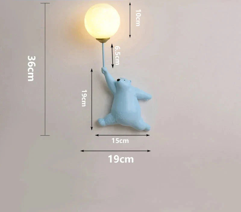 Cartoon Wall Light for Children's Room – LED Wall Lamp for Kids | Bowlift