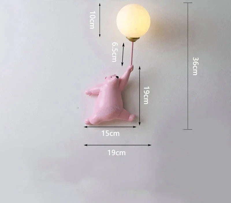 Cartoon Wall Light for Children's Room – LED Wall Lamp for Kids | Bowlift