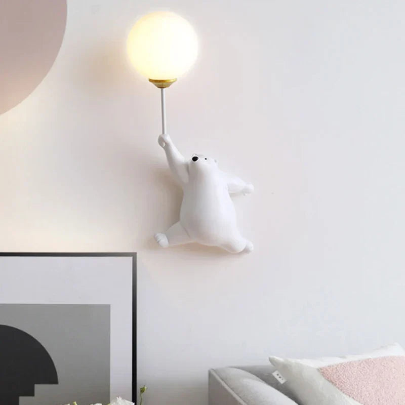 Wall lamp for children's room | Stylish cartoon wall lamp for nursery | Bowlift