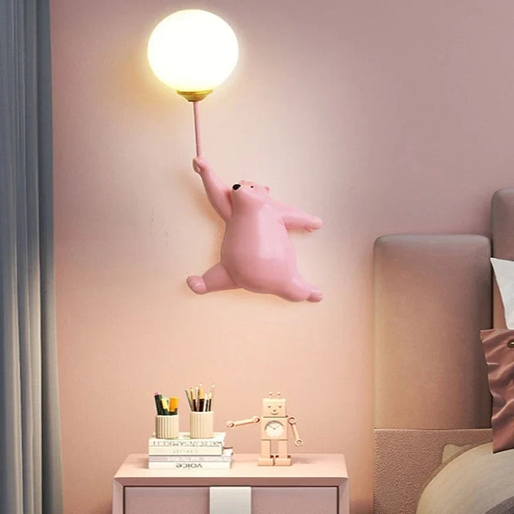 Wall lamp for children's room | Stylish cartoon wall lamp for nursery | Bowlift