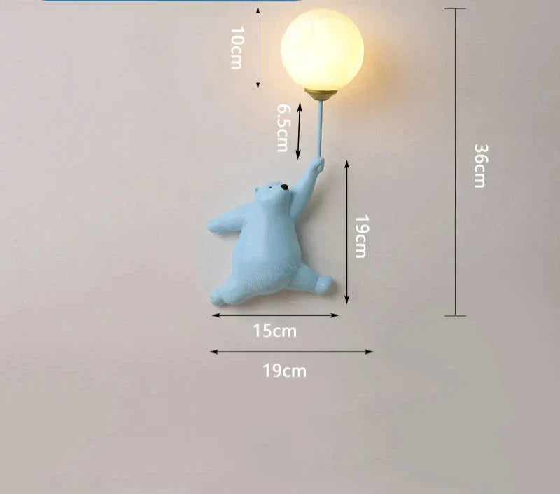 Cartoon Wall Light for Children's Room – LED Wall Lamp for Kids | Bowlift