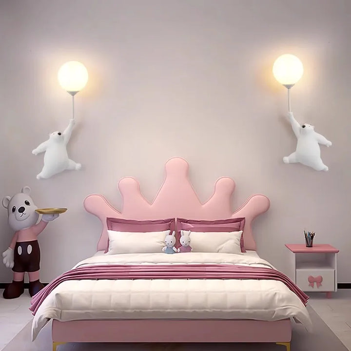 Wall lamp for children's room | Stylish cartoon wall lamp for nursery | Bowlift