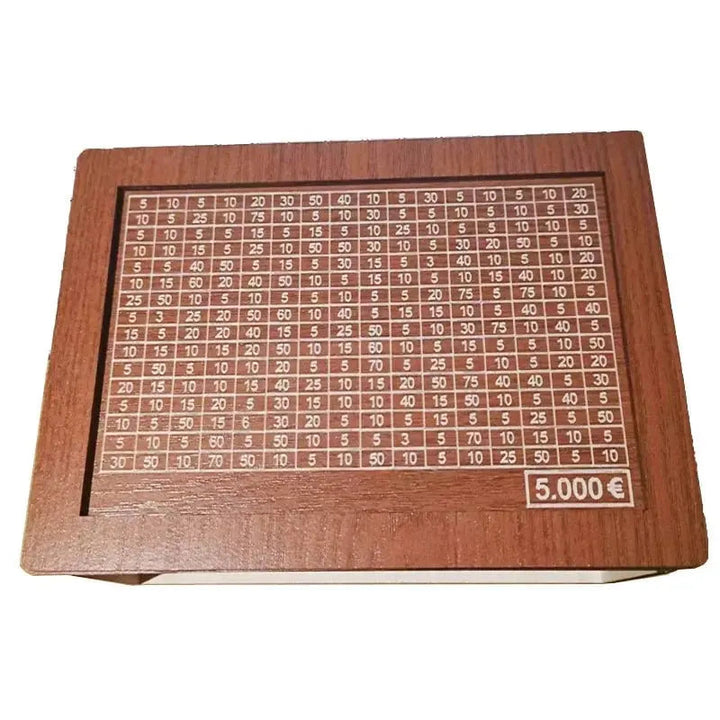 BowLift | CashBox Cash box made of wood – With marking for each inserted banknote