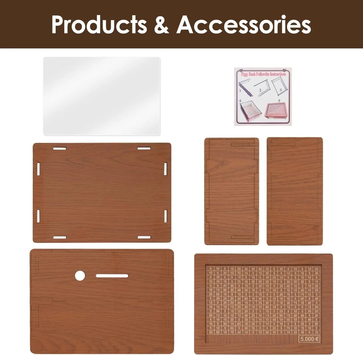 BowLift | CashBox Cash box made of wood – With marking for each inserted banknote