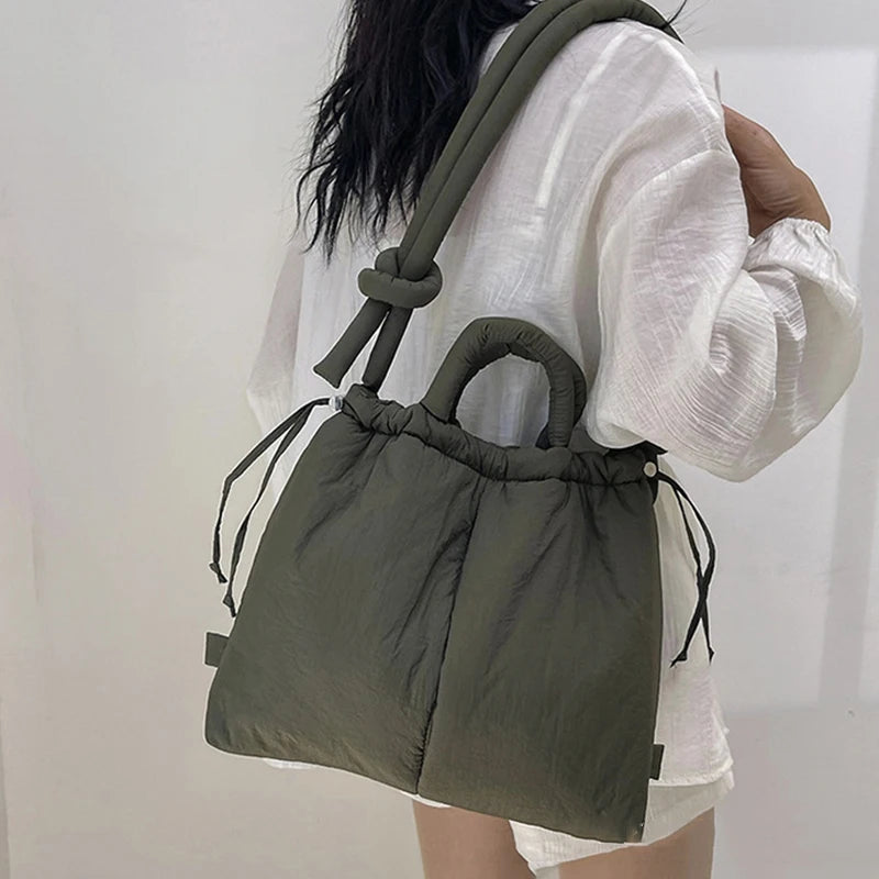 BowLift | Riva Puffer Handbag – Stylish Carry Bag with Shoulder Strap