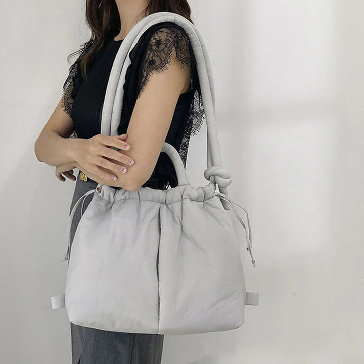 Riva Puffer Handbag – Stylish Carry Bag with Shoulder Strap | Bowlift