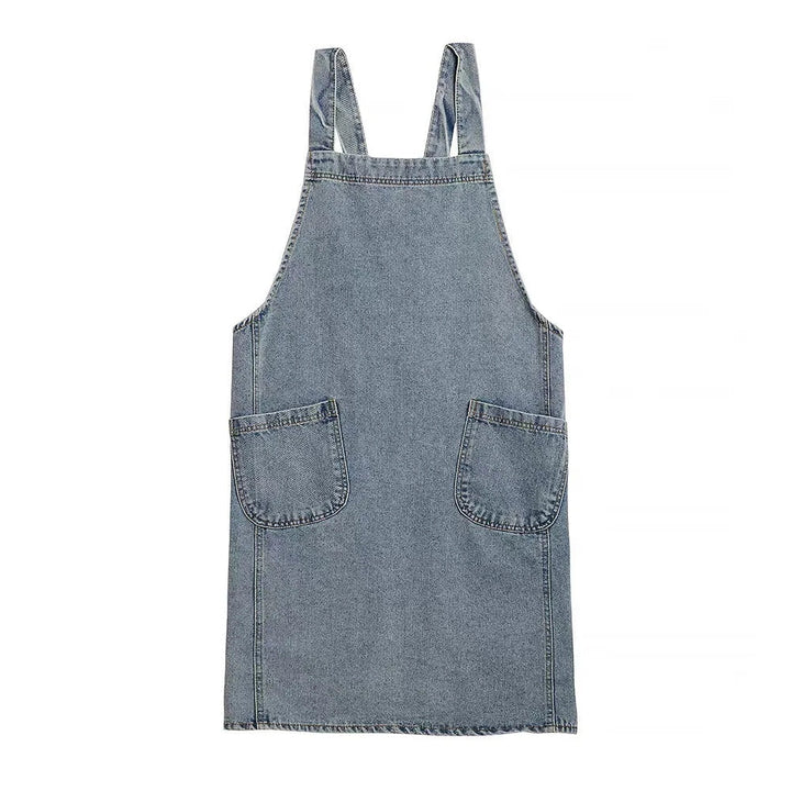 BowLift | Casual Cotton Denim Pocket Apron