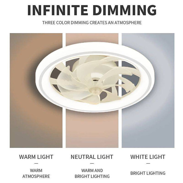 BowLift | Smart Bedroom Ceiling Fan with LED Lights