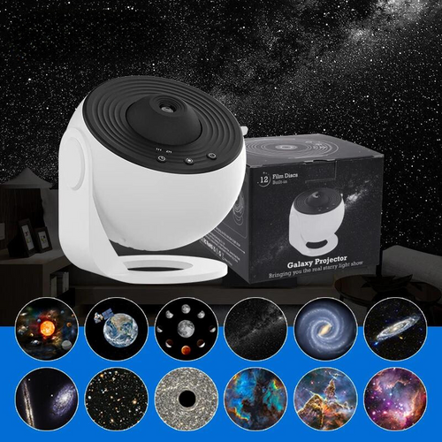 BowLift | CelestialGlow 12-in-1 HD Star Projector Lamp With Rotation