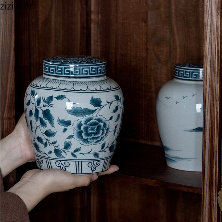 BowLift | Ceramic airtight container tea box tea can moisture-protected storage tank tea container storage bottle tea organizer jar tea cans