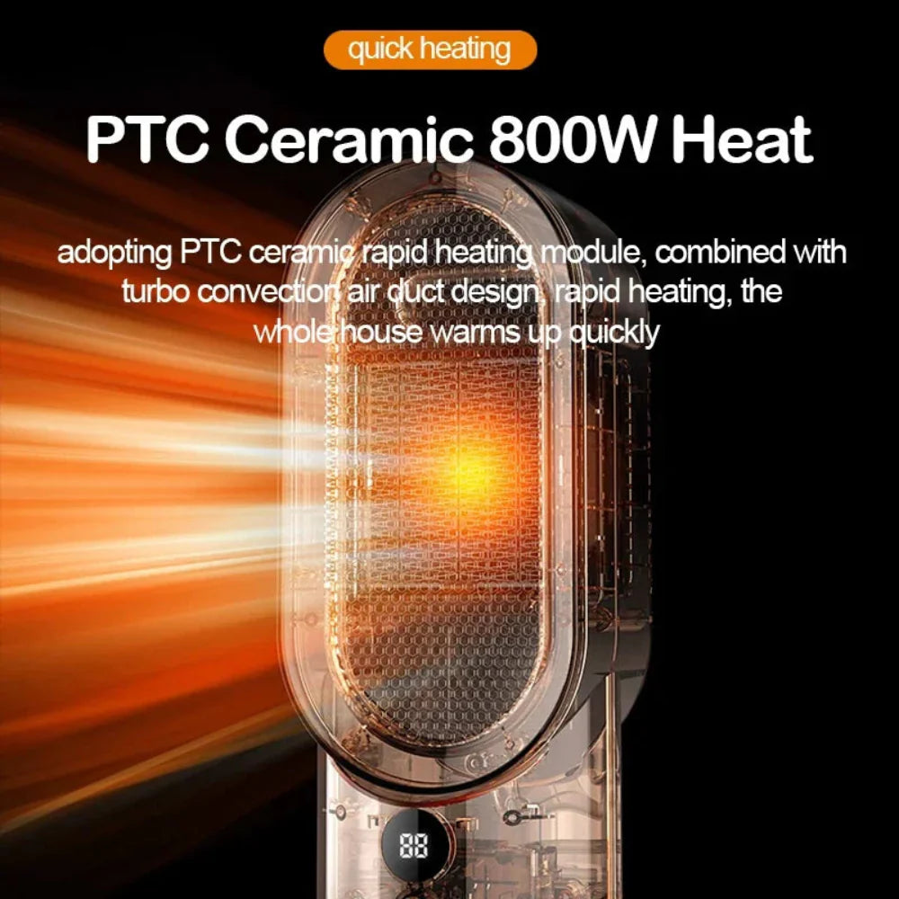 BowLift | Ceramic Space Heater Electric Indoor Fast Heating Quiet Portable