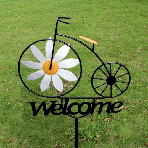 Charming Bicycle Welcome Windmill | Bowlift