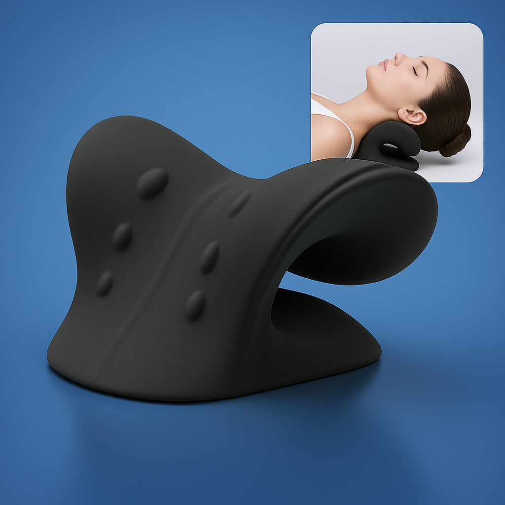 NeckAlign Chiropractic Neck Pillow | Stretcher for Neck - Pain Relief - Improved Posture - Better Sleep Bowlift