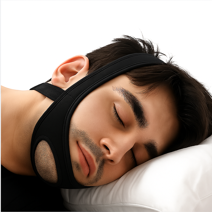 QuietNight | Anti Snoring Chin Strap – Sleep Apnoea Relief – Breathable & Adjustable – For Adults Seeking Better Sleep Bowlift