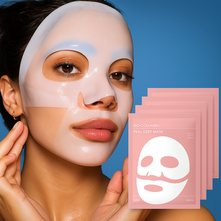 Dermaglow | Collagen Sheet Mask – Overnight Hydration – Hydrogel – Mature & Dry Skin Bowlift