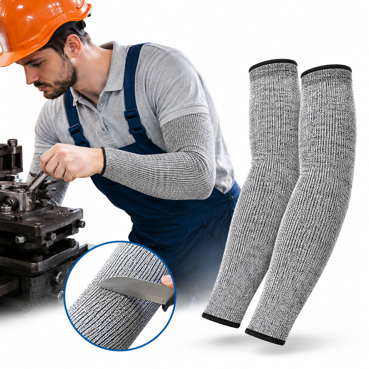 Heavy-Duty Cut-Resistant Protective Arm Sleeves Bowlift