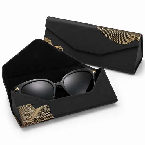 Protective Folding Hard-shell Triangular Eyewear Case Bowlift