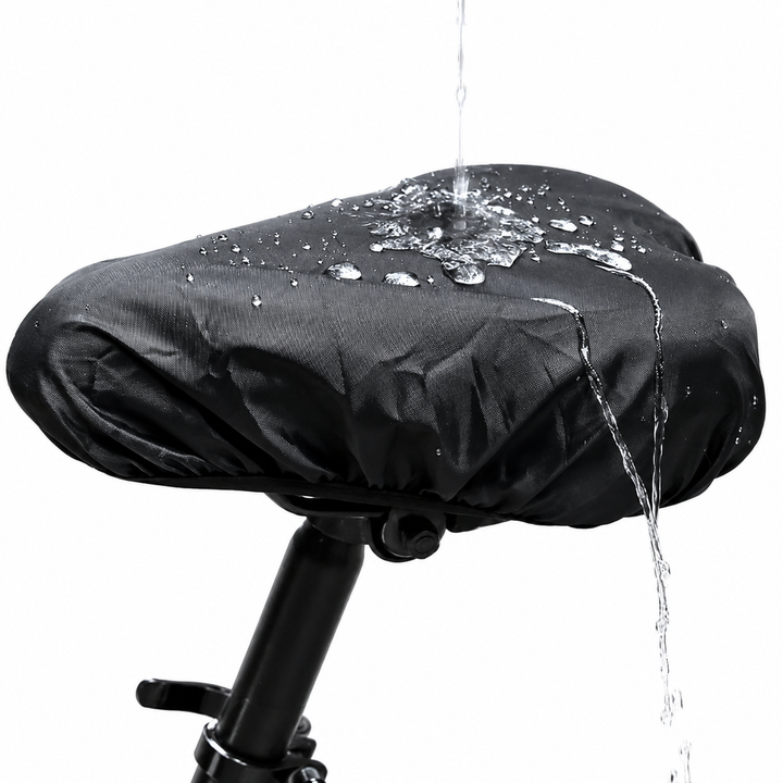 Waterproof Padded Bicycle Saddle Cover with Gel Cushion and Elastic Anti-Slip Band Bowlift