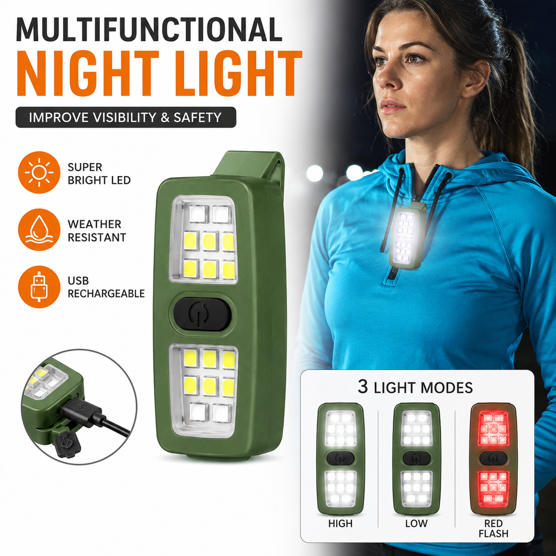 High-Visibility Rechargeable Front Safety Light Bowlift
