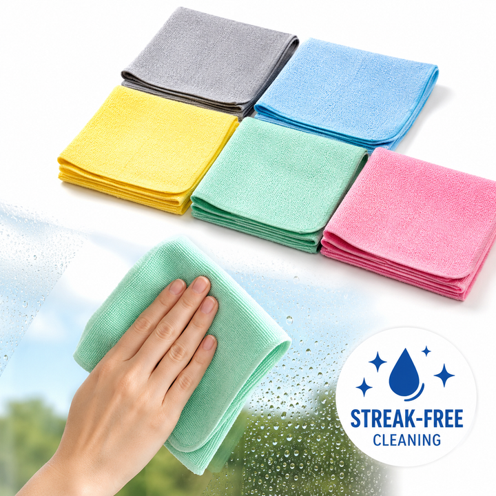 Microfiber Ultra-Absorbent Scratch-Free Cleaning Cloth Pack Bowlift