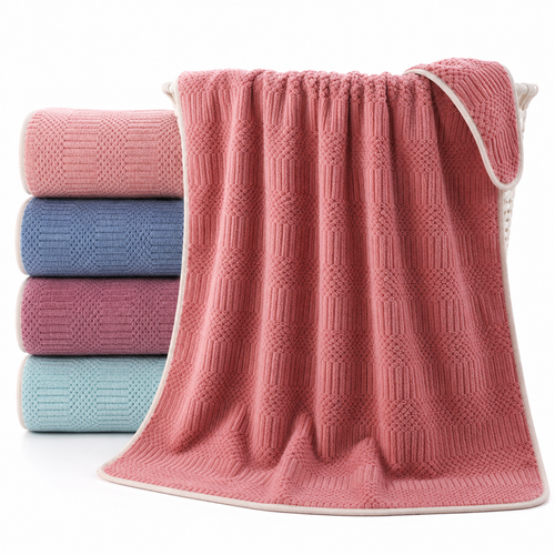 Ultra-Soft Microfiber Jacquard Bath Towel Bowlift