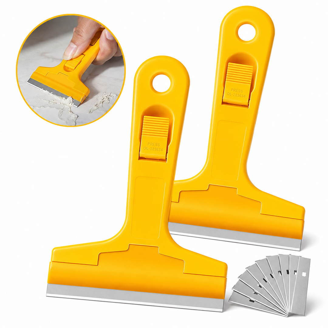 Multi-Purpose Replaceable Blade Scraper for Glass Tiles and Paint Residue Bowlift