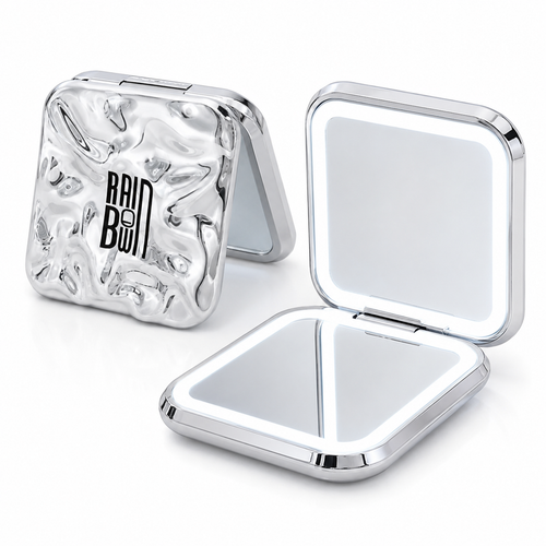 Rechargeable LED Folding Travel Vanity Mirror Bowlift