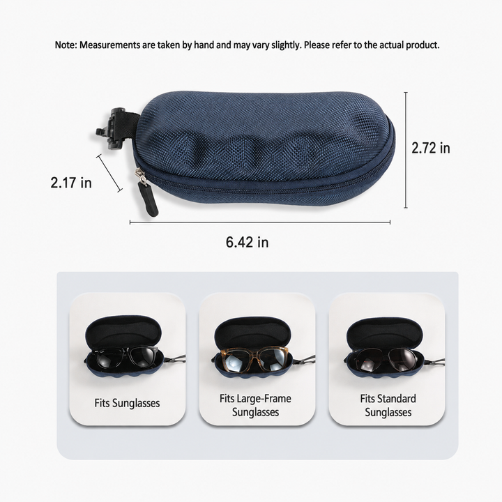 Rigid protective EVA sunglasses case with carabiner Bowlift