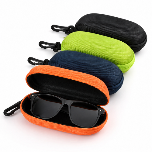 Rigid protective EVA sunglasses case with carabiner Bowlift