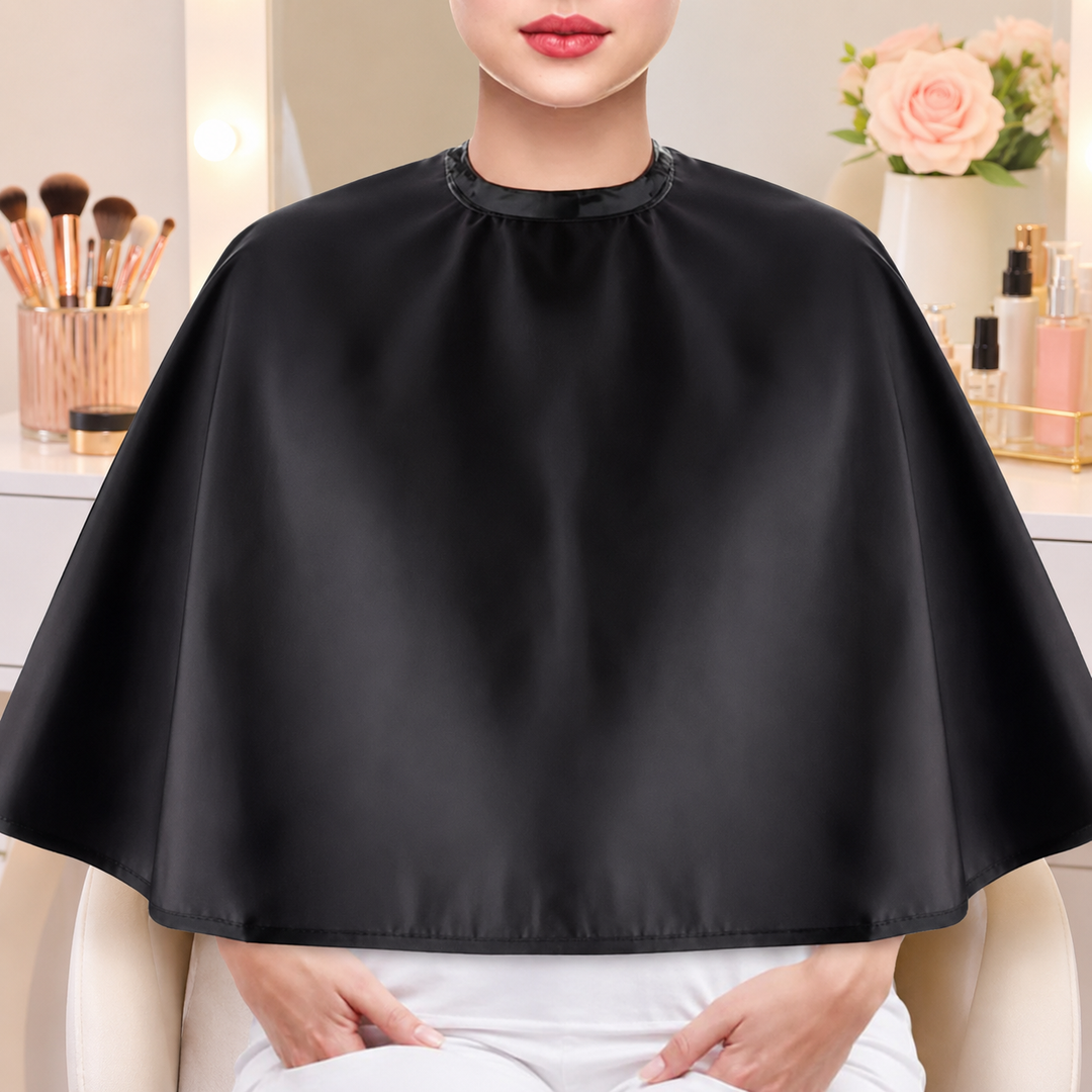 Cropped Salon Hairstyle Cape Protective Styling Bowlift