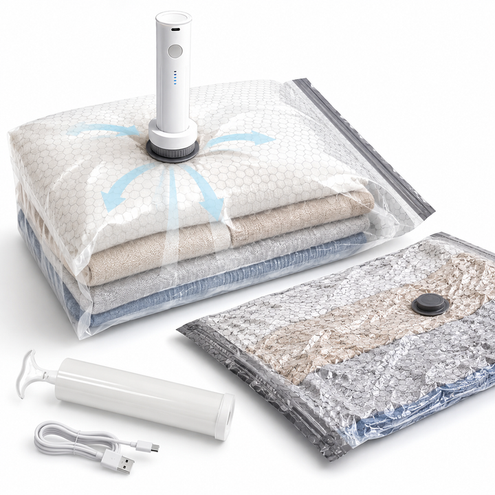 Vacuum Compression Storage Bag Set Bowlift