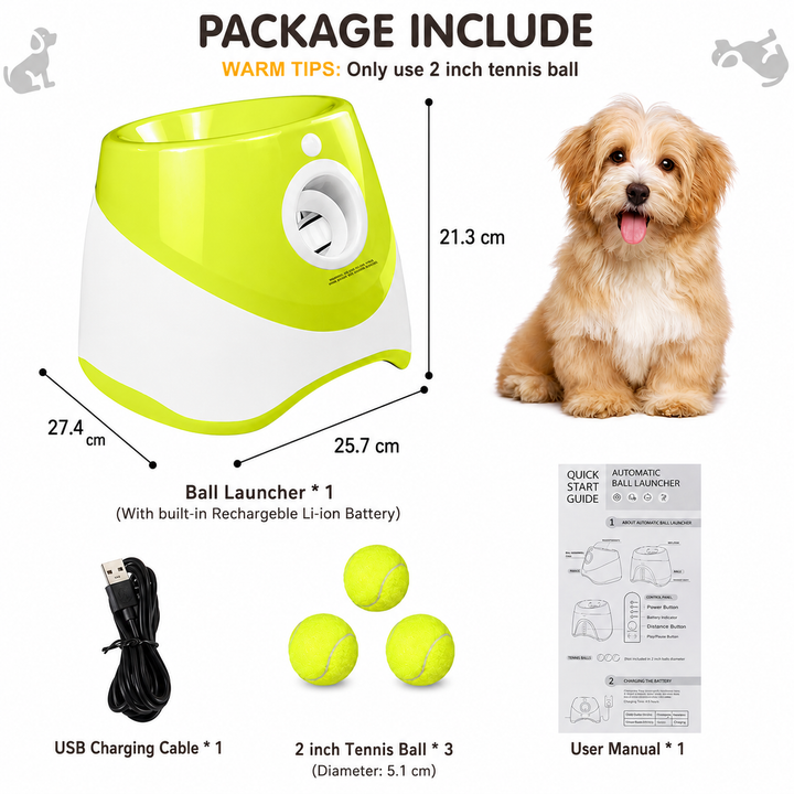 PlayBolt Automatic Ball Launcher for Dogs | Bowlift
