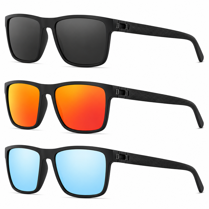 Polarized sunglasses 3-piece set UV400 | Bowlift