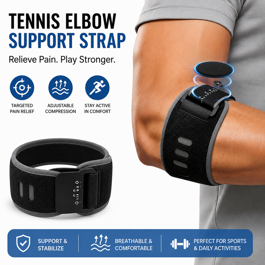 Adjustable Compression Elbow Support Strap with Silicone Pad Bowlift