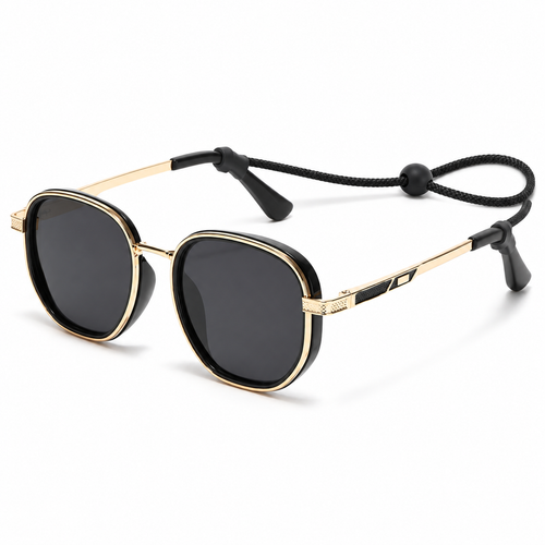 Polarized Metal-Acetate Square Sunglasses Bowlift