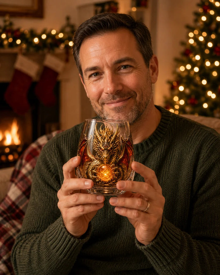 3D Mythic Dragon Glass Cup