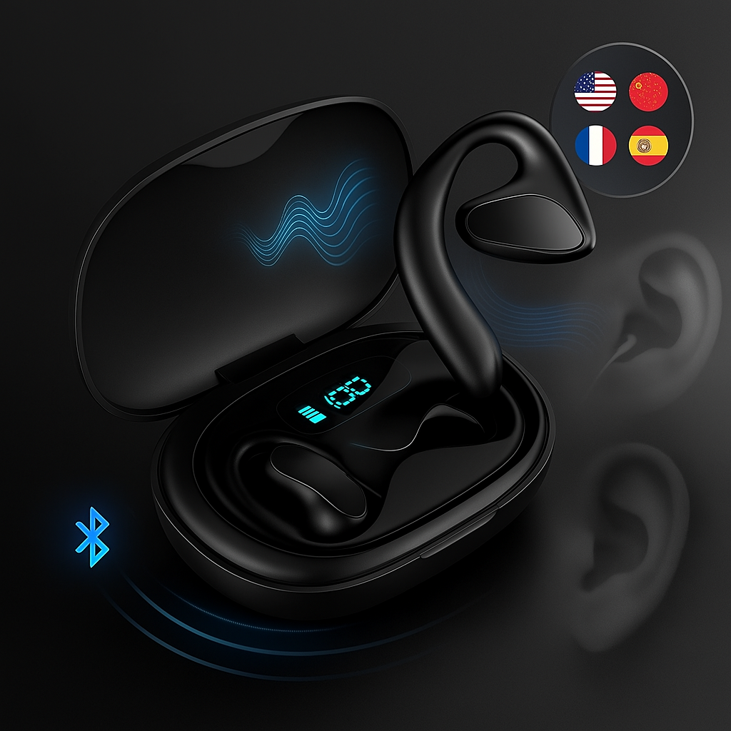 BowLift | Language Translator Earbuds with Charging Case