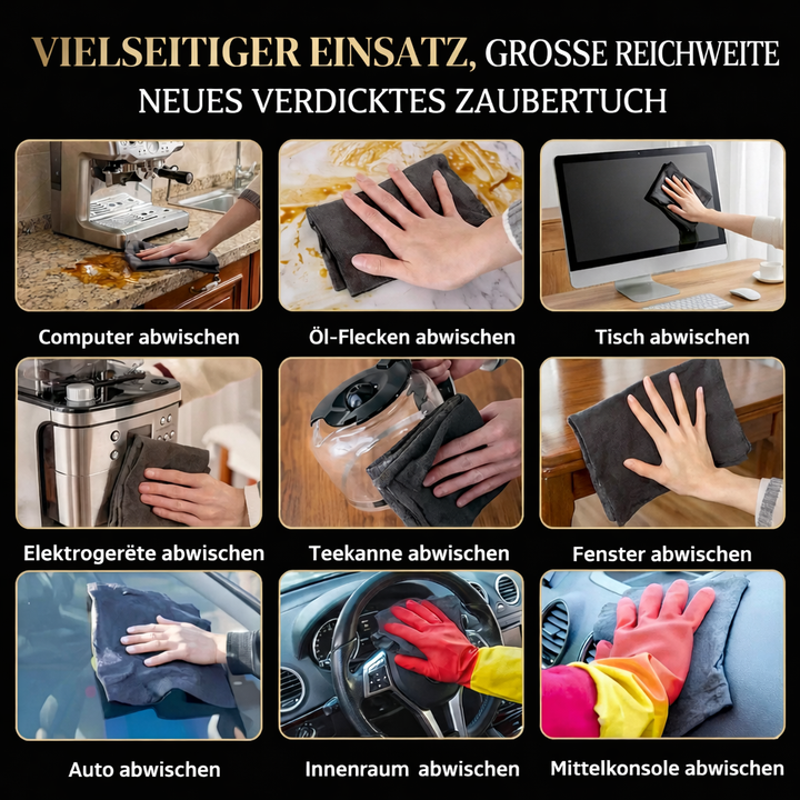 Microfiber Glass Cleaning Cloths 10-Piece Set | Bowlift