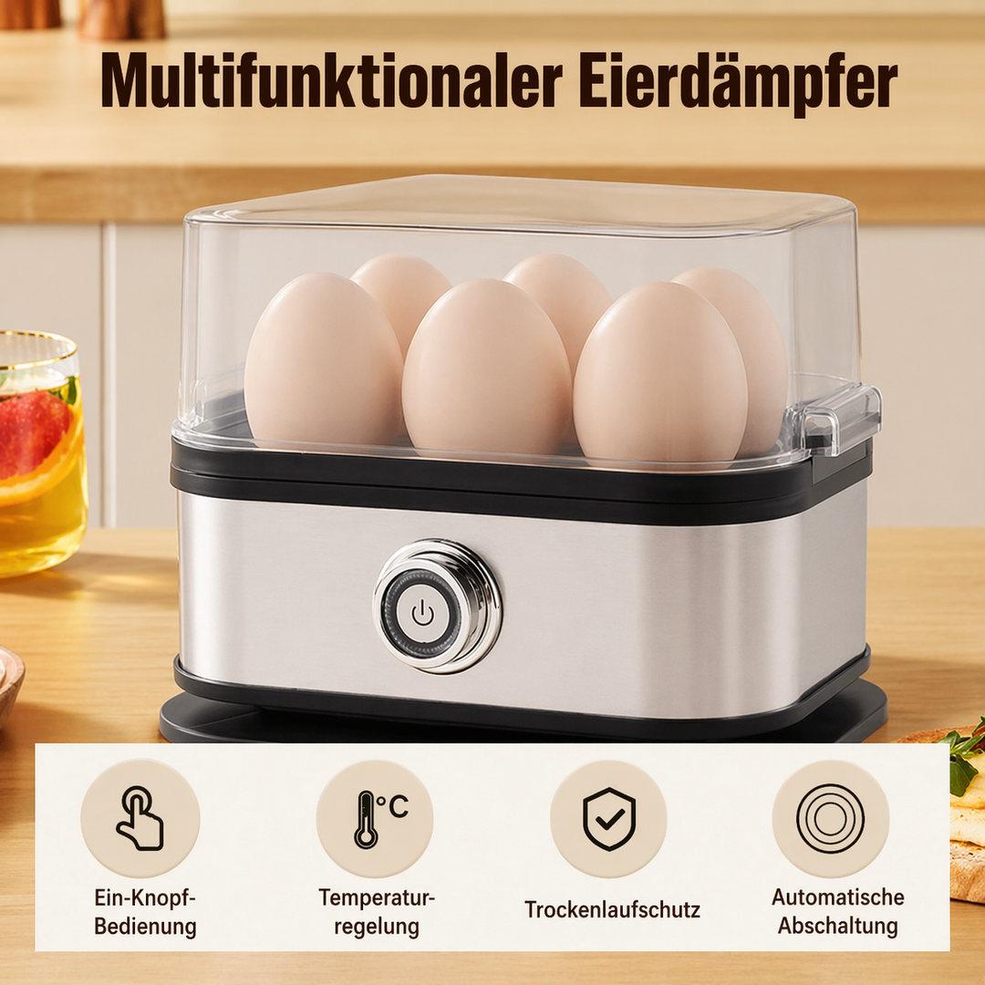 Multifunctional egg cooker with transparent lid | Bowlift