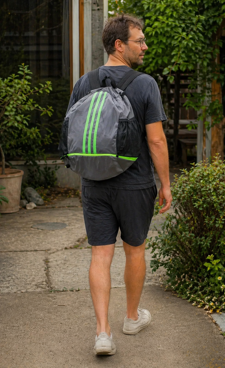BowLift | Large Nylon Drawstring Tote Backpack