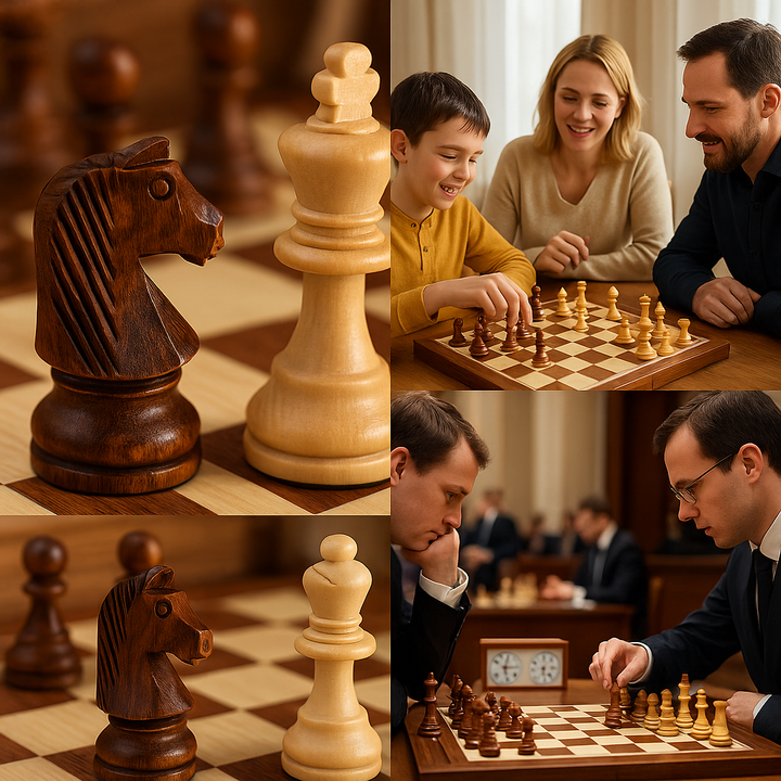 BowLift | Wooden Chess Set – Tournament Grade Folding Board with Handcrafted Pieces
