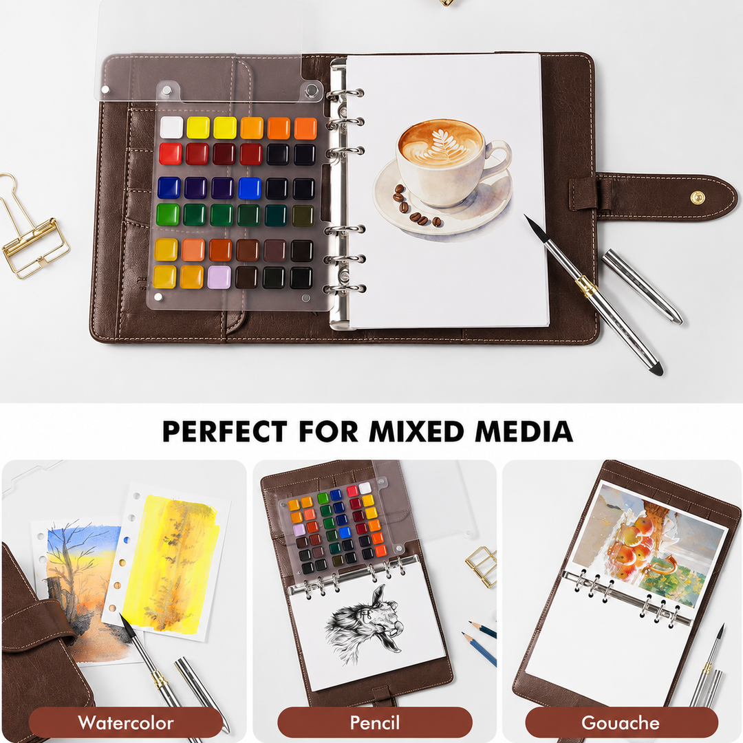 Fuumuui Watercolor Travel Sketchbook Set large | Bowlift