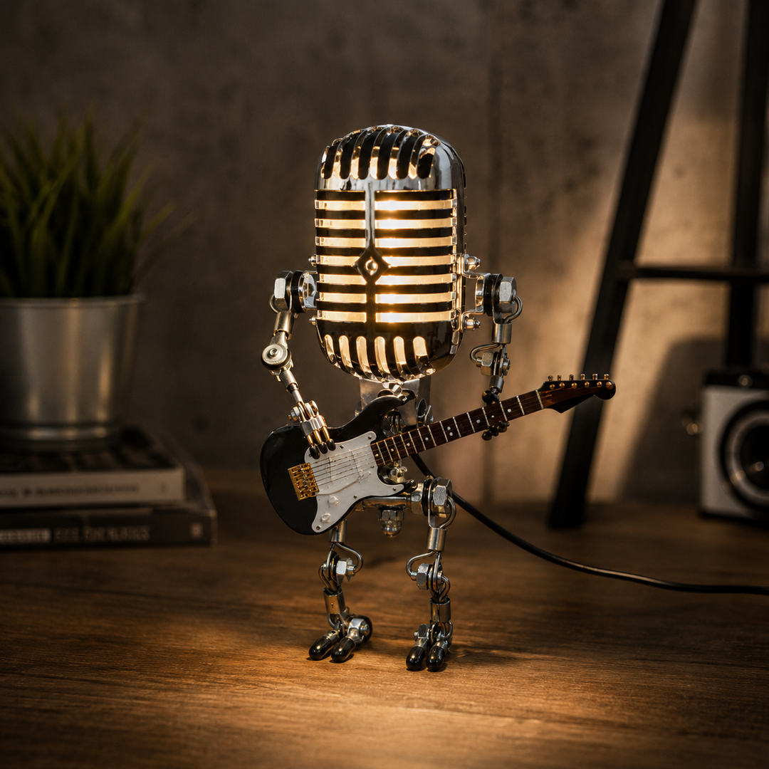 Robot table lamp with adjustable LED light | Bowlift