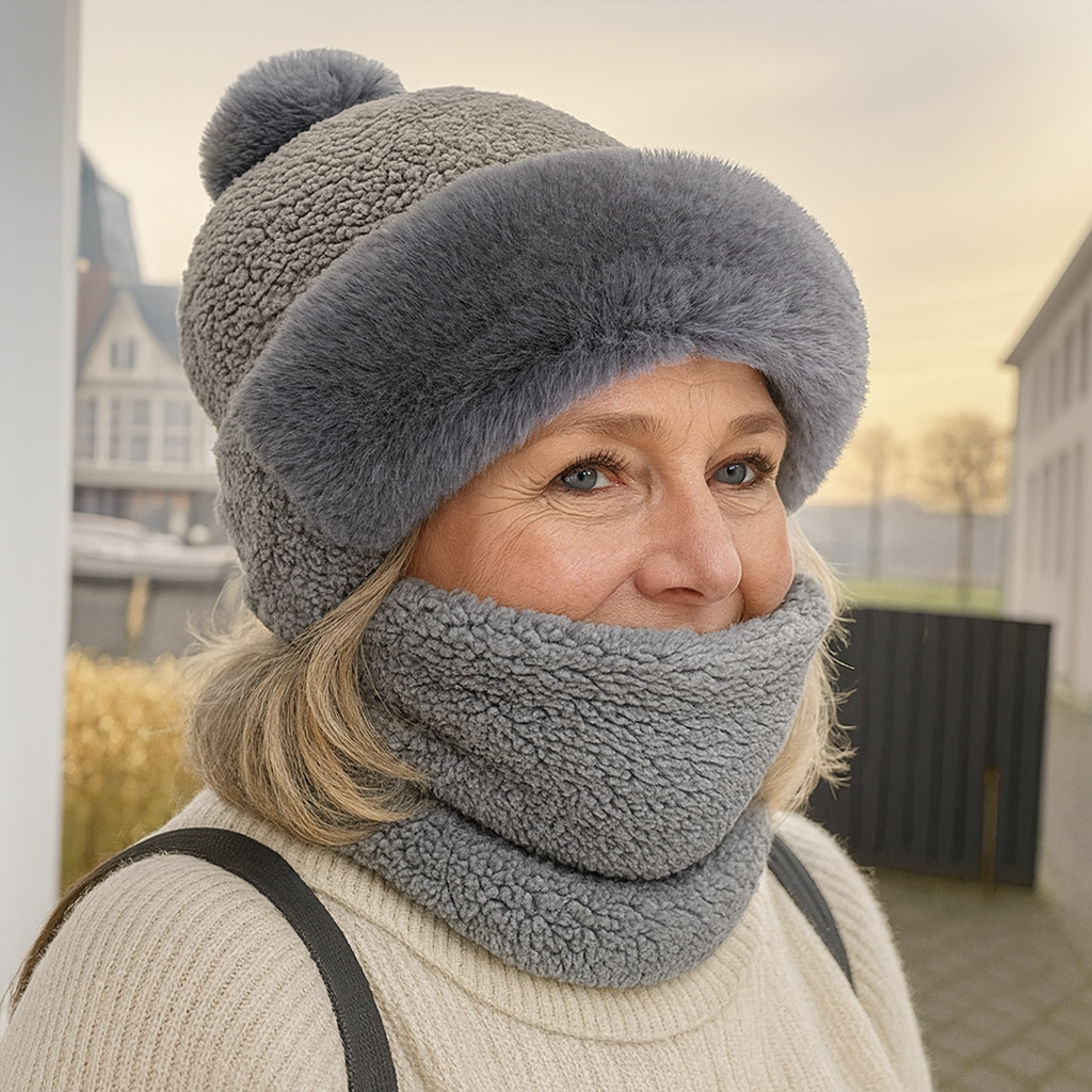 BowLift | Winter Beanie & Scarf Set | Plush Fleece Lining | Windproof & Lightweight Warmth | ChillGuard