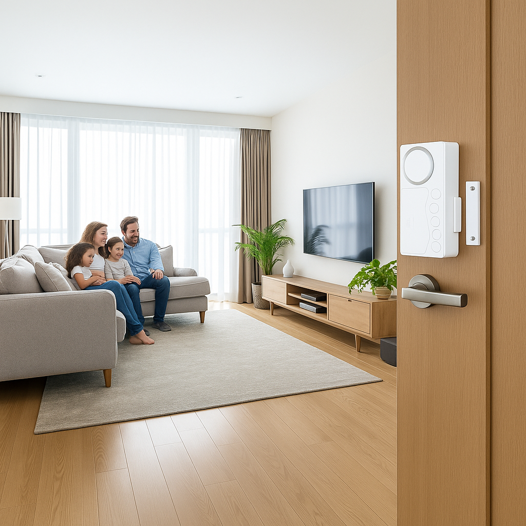 Instant Alert Modes – 108dB Loud Slim Design – Easy Install – Protect Kids & Home Security Bowlift