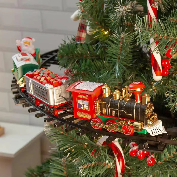 BowLift | KerstExpress Tree Train – Riding Christmas Train with Light, Sound and Tree Holder