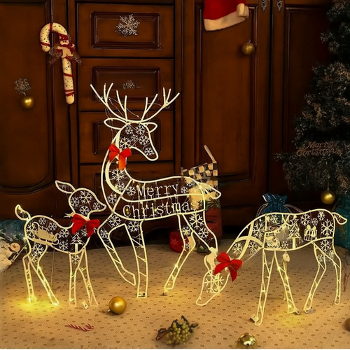 BowLift | Christmas Decorations Acrylic Reindeer Light Figures