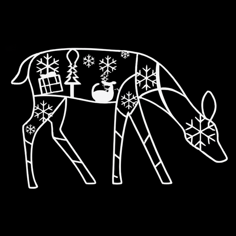 BowLift | Christmas Decorations Acrylic Reindeer Light Figures