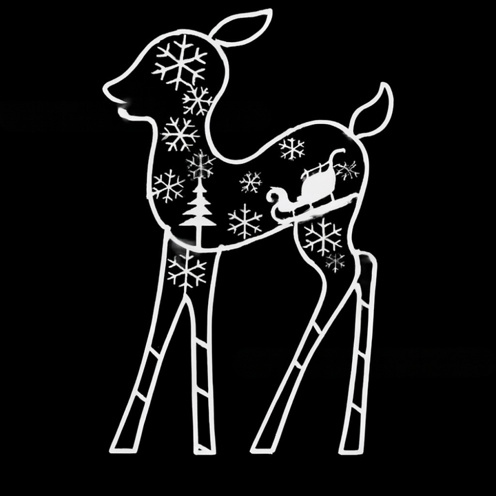 BowLift | Christmas Decorations Acrylic Reindeer Light Figures