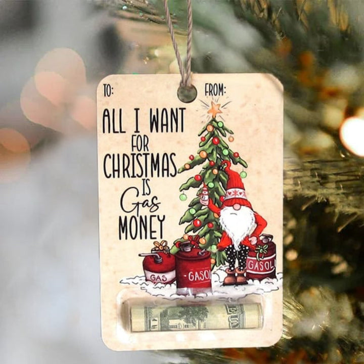 BowLift | Christmas Cards Wooden Money Holder Ornament Decoration